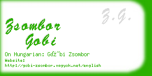 zsombor gobi business card